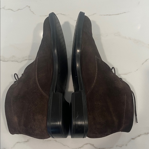 Salvatore Ferragamo Brown Suede Chukka Boots - Picture 10 of 14